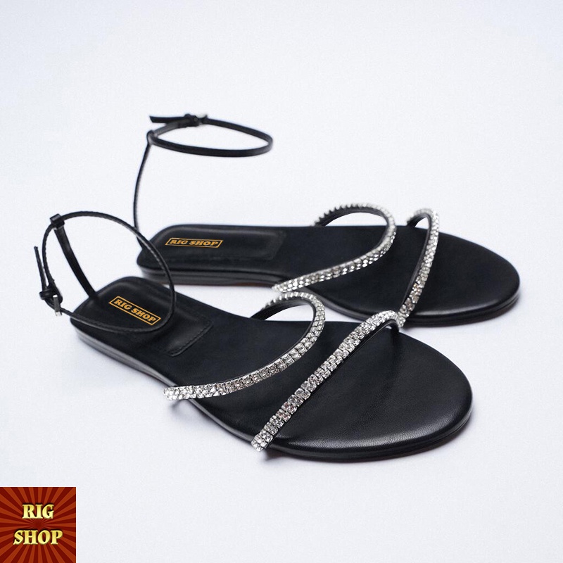 SANDAL QUAI ĐÍNH ĐÁ RIGSHOP PHONG CÁCH MỚI TRẺ TRUNG THANH LỊCH MẪU MỚI 2021 - B7