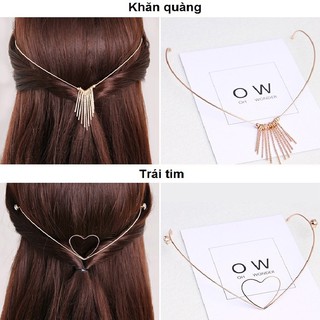 Băng đô cài tóc 2 kiểu Hàn Quốc