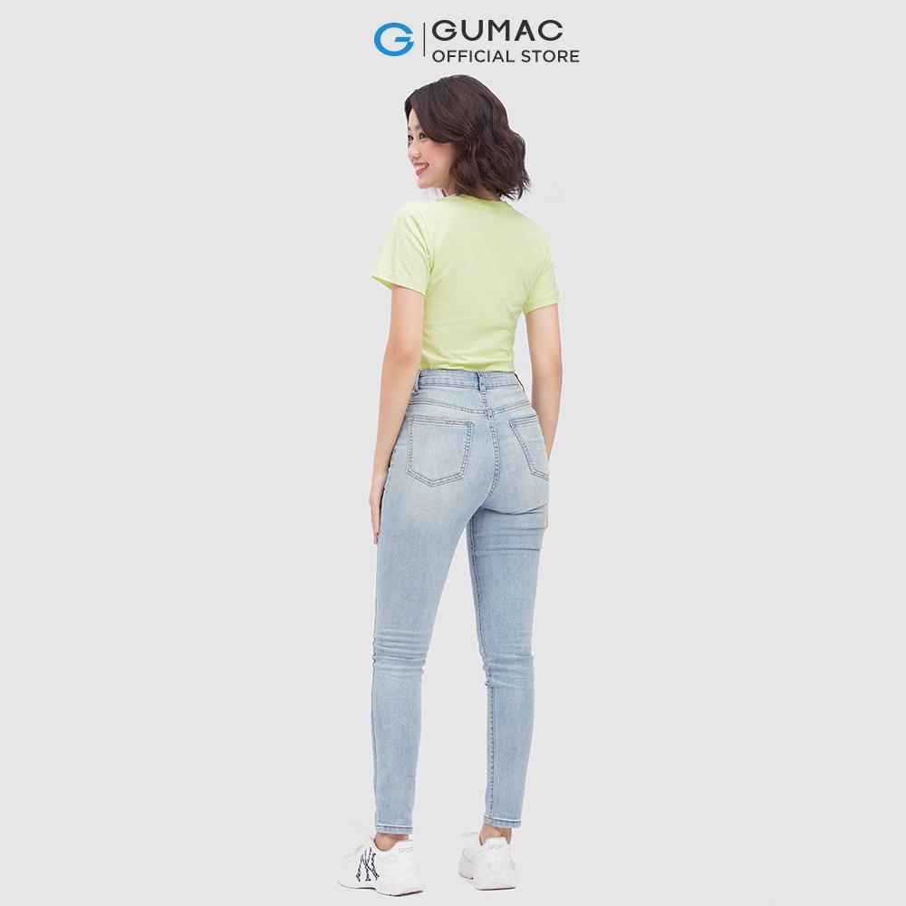 [Mã WABRGUM giảm 10% tối đa 30K đơn 99K] Áo thun cổ tròn thời trang GUMAC ATC04002 | BigBuy360 - bigbuy360.vn