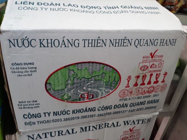 [Mã 267FMCGSALE giảm 8% đơn 500K] Nước khoáng mặn Quang Hanh chai 500ml | BigBuy360 - bigbuy360.vn