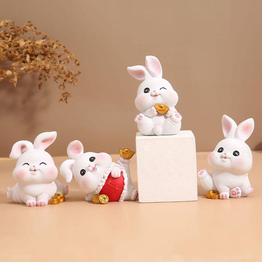 CONOPERY Mô Hình Chú Thỏ Bằng Resin Trang Trí Nhà Cửa / Sân Vườn