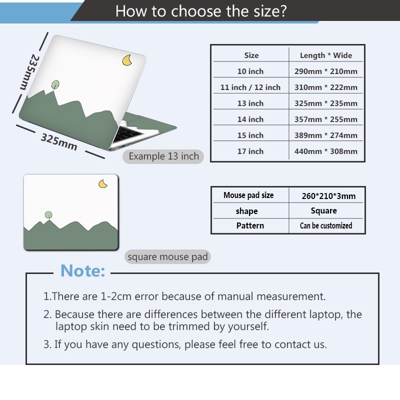 Miếng Dán Trang Trí Chuột Máy Tính 12-17inch Họa Tiết Sesame Street Diy