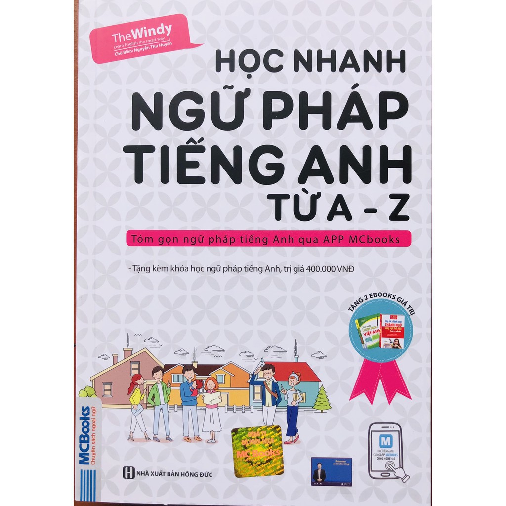 Sách - Học Nhanh Ngữ Pháp Tiếng Anh Từ A - Z + tặng kèm bút hoạt hình