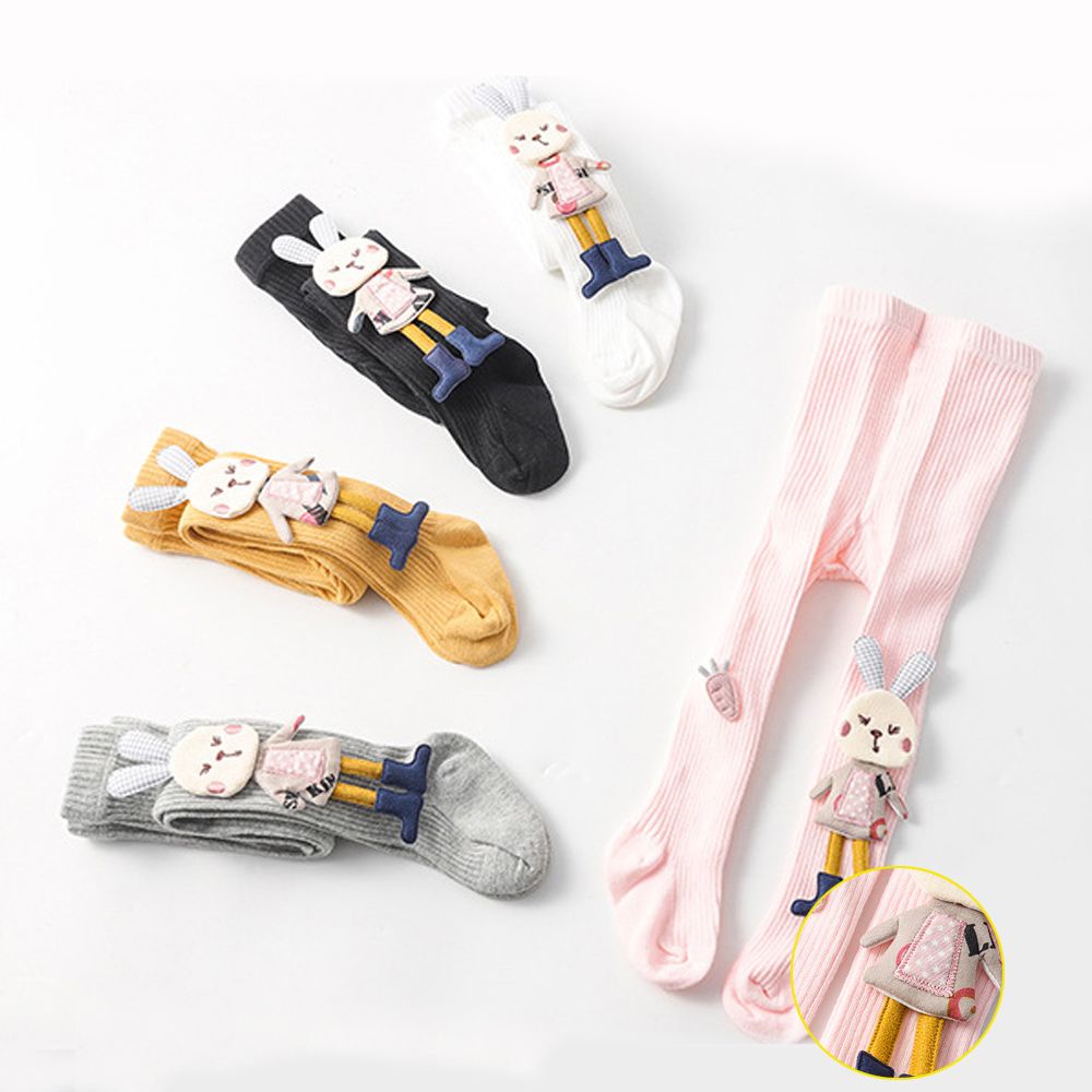 Quần tất chất liệu cotton dệt kim họa tiết thỏ xinh xắn nhiều màu sắc dành cho bé MIHAN1