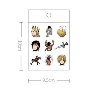Sticker Dán Chống Thấm Nước Hình Attack On Titan