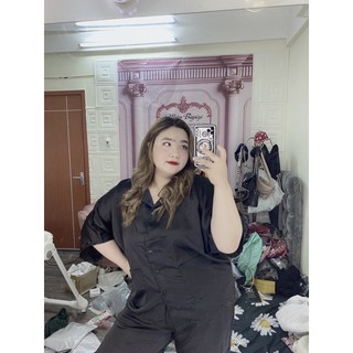 Pijama Lụa Đen Bigsize