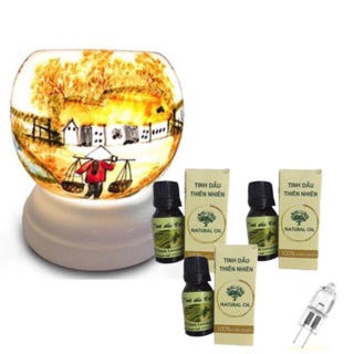 ĐÈN XÔNG TINH DẦU Gốm Sứ Bát Tràng