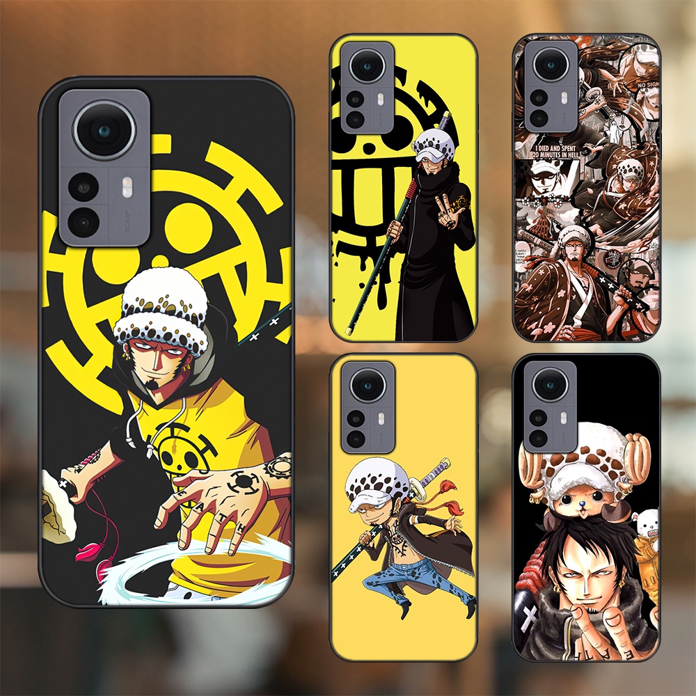 Ốp lưng Xiaomi 12 viền đen in hình Law One Piece