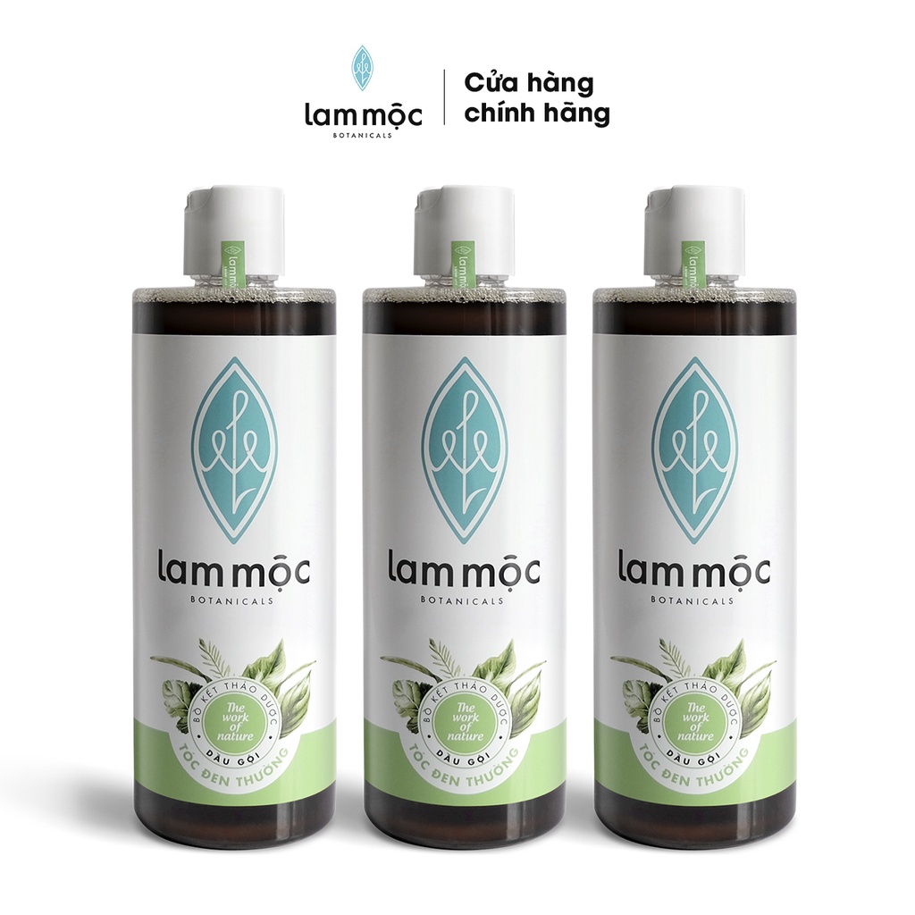 Combo 3 dầu gội bồ kết Lam Mộc - 500ml