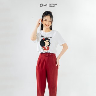 Áo thun nữ T-shirt in Mafaldaa CCHAT