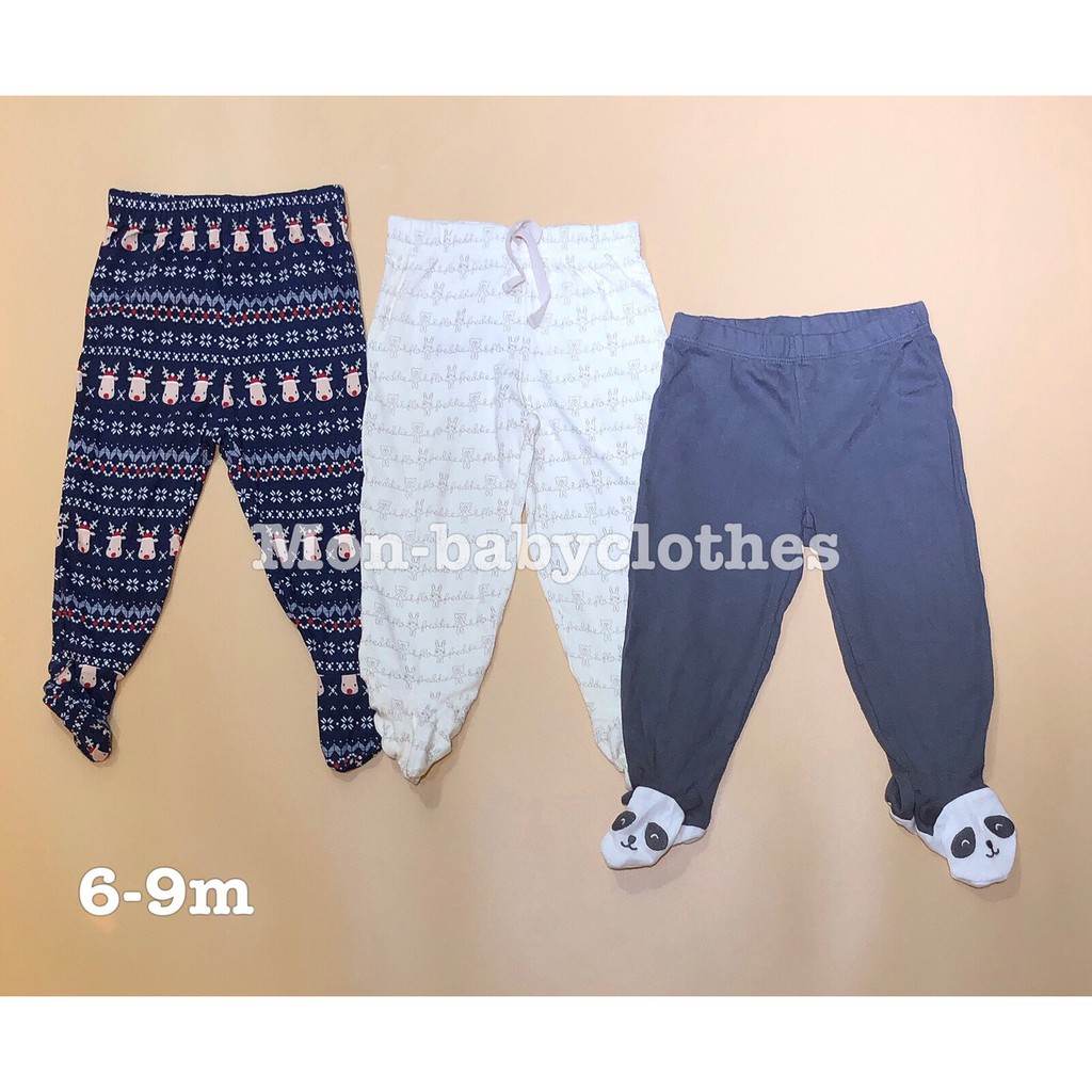 Quần liền tất cotton [3-18m nhiều mẫu]