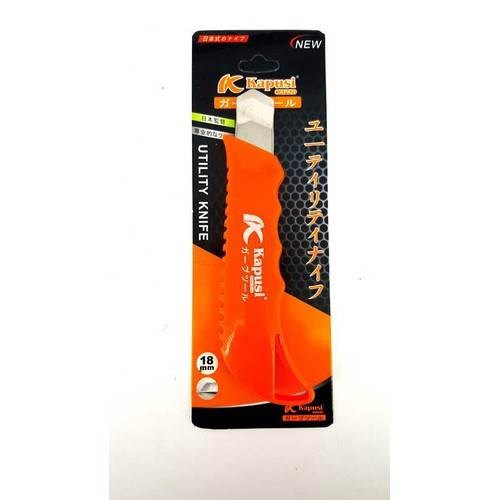 DAO RỌC GIẤY KAPUSI CAM 18CM_TẶNG 1 LƯỠI CẮT