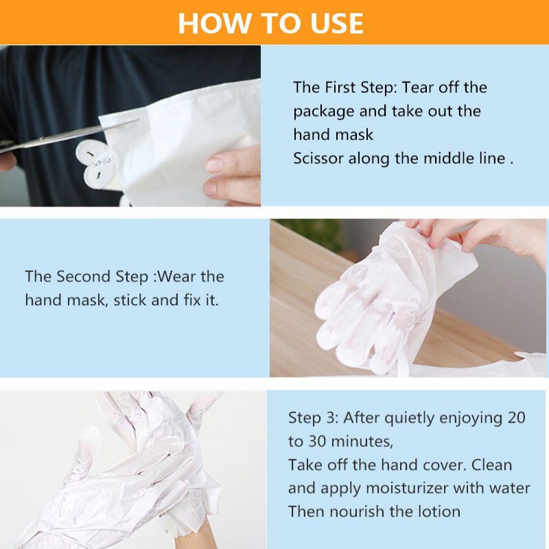 Đôi mặt nạ dưỡng trắng tạo ẩm giúp tẩy tế bào chết cho bàn tay | BigBuy360 - bigbuy360.vn