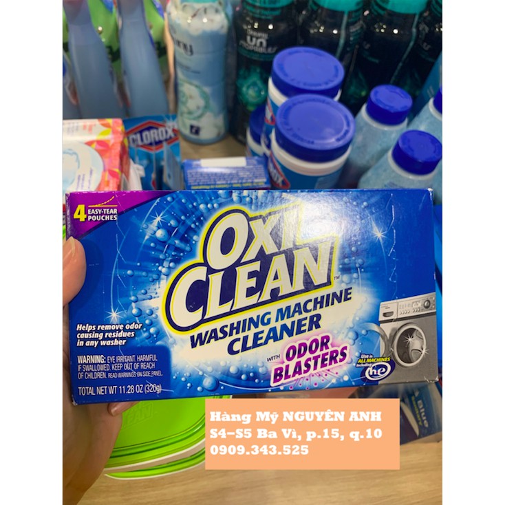 Chất Tẩy Rửa Máy Giặt OxiClean chính hãng Mỹ