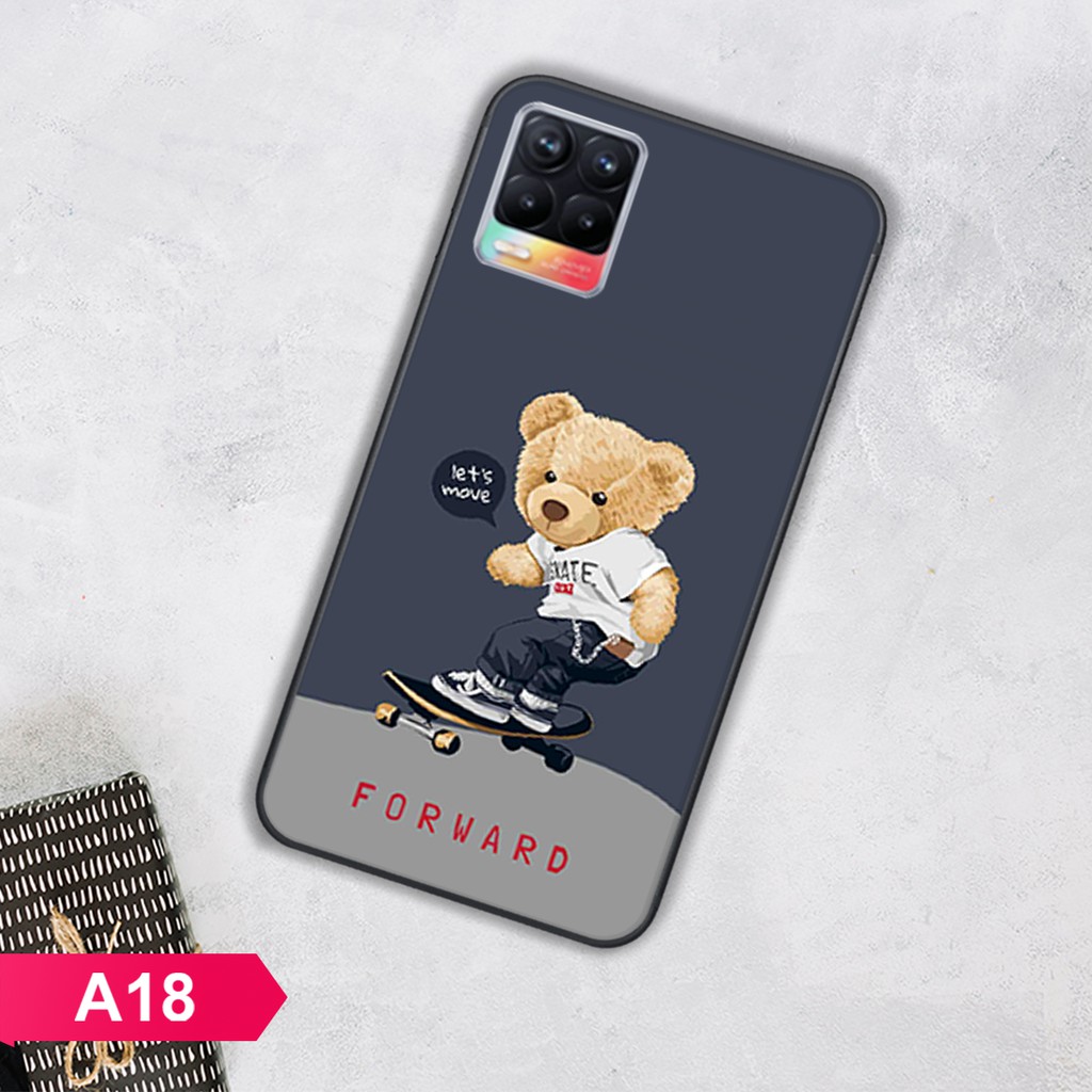 ỐP LƯNG OPPO REALME 8 - REALME 8 PRO KIỂU MẪU ĐA DẠNG-IN HÌNH GẤU HOẠT HÌNH ĐÁNG YÊU