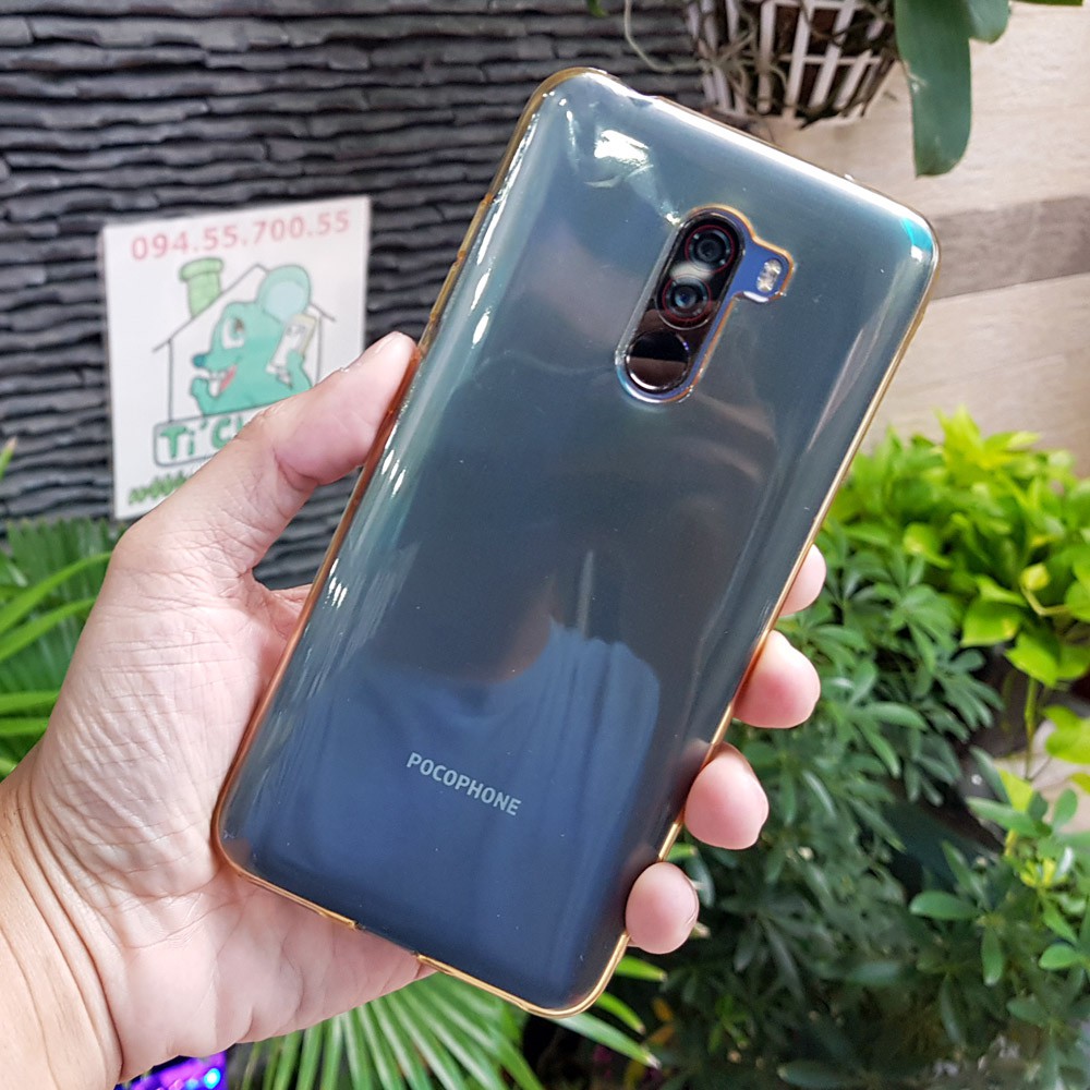 Ốp lưng PocoPhone POCO F1 Silicon Trong Suốt Màu Vàng