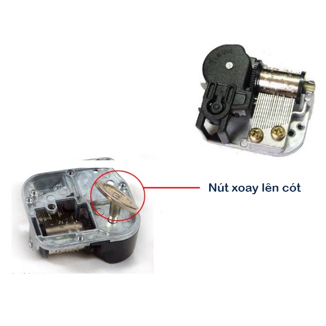 Hộp Nhạc Lên Cót Dành Cho Nhà Gỗ Lắp Ráp Diy