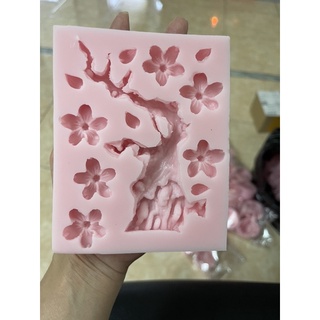 Khuôn silicon thân cây hoa mai