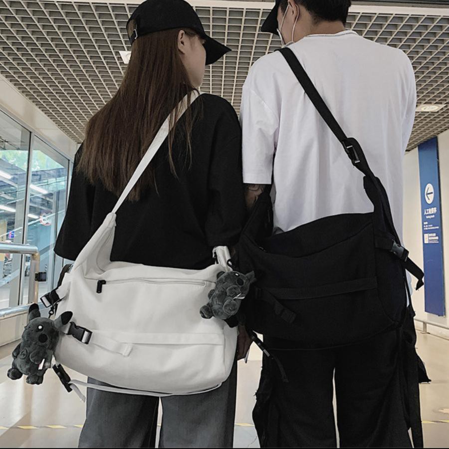 Túi tote vải canvas đeo chéo đeo vai ulzzang hàn quốc xinh xắn