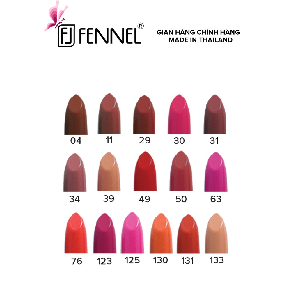 Son thỏi bền màu chính hãng Thái Lan Fennel Everlasting Lipstick cho đôi môi rạng ngời 3,5g