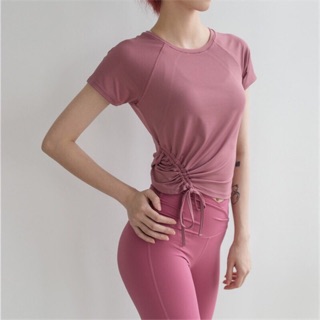 Áo croptop rút dây phối lưới siêu xinh - nhiều màu