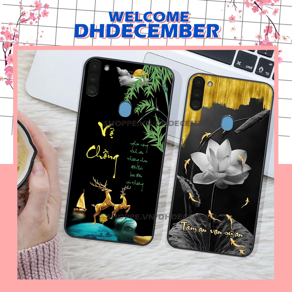 Ốp lưng Samsung Galaxy A11 / M11 in hình thư pháp tâm an vạn sự an ,mã đáo thành công SIÊU CHẤT