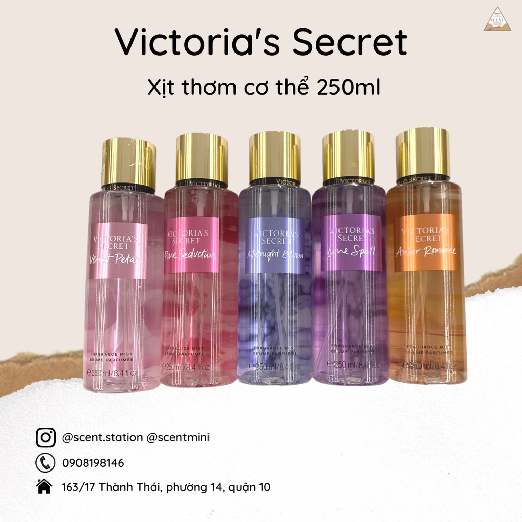 Xịt thơm cơ thể Body mist Victoria’s Secret 250ml