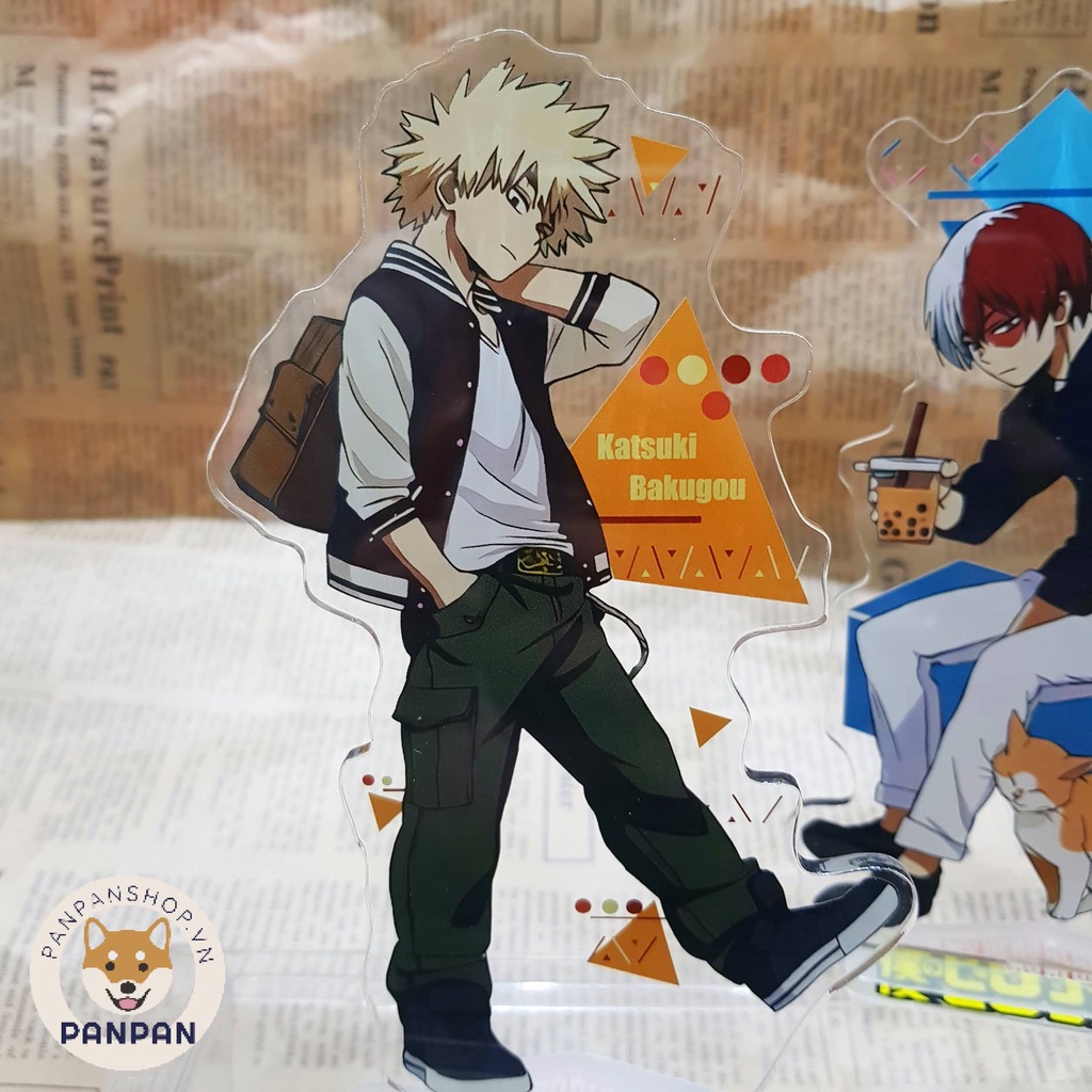 Mô Hình Standee Anime Học Viện Siêu Anh Hùng Đồ Thường ngày - My Hero Academia  Bakugo Izuku Shoto