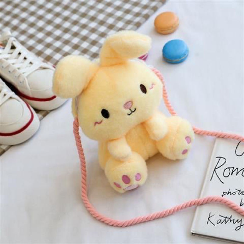 Túi Đeo Chéo Hình Thú Nhồi Bông Dễ Thương Phong Cách Hàn Quốc