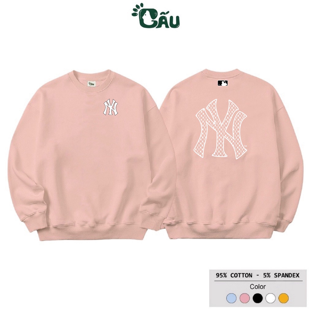 Áo sweater Men194 vải thu đông co dãn, dày dặn mềm mịn form rộng phong cách Unisex - NY NEWYORK