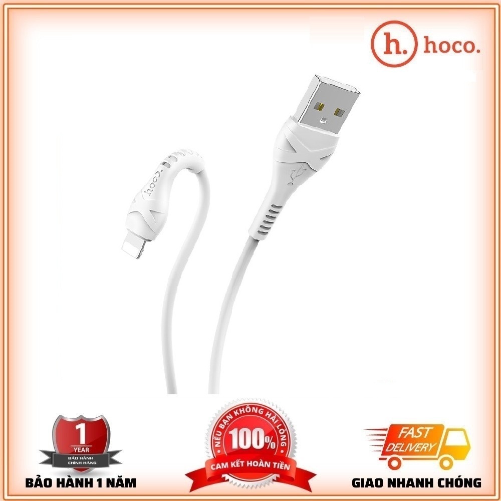 Dây Sạc IP Nhanh 2.4A chính hãng Hoco X37, Dây Dù Chống Đứt Hỗ trợ Truyền Dữ Liệu Dài 1M - Bảo Hành 1 Năm