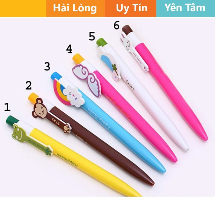 [Mã LIFE1003ALL giảm 10% đơn 50K] Combo 5 bút bi nhiều màu dễ thương