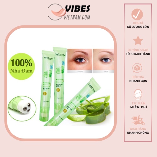 Thanh Lăn Mắt Lô Hội Nha Đam Farmstay - Giảm Thâm Cải Thiện Bọng Mắt vibesvietnam