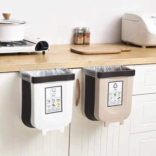 Thùng Rác Gấp Gọn Thông Minh Treo Cạnh Tủ Sau Xe Ô tô Tiện Lợi