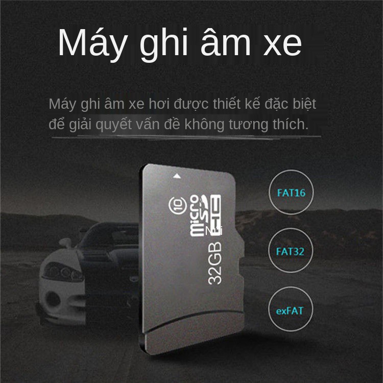 tốc độ cao chuyên dụng cho máy ghi âm lái xe ô tô Thẻ nhớ tốc độ cao 32G ô tô điện thoại di động thẻ nhớ đa năng kỹ thuậ