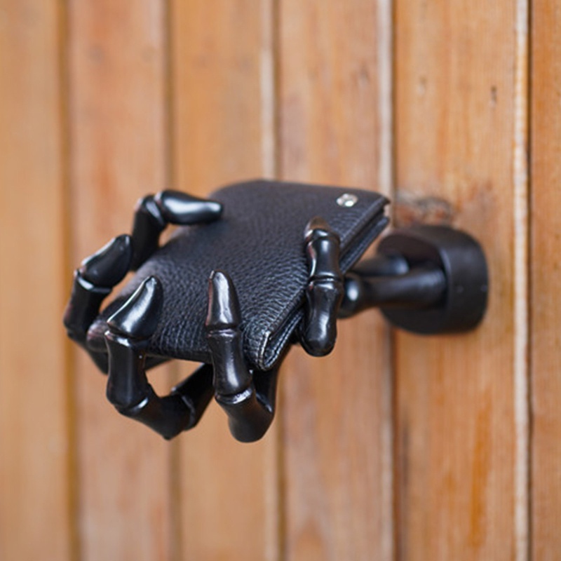 Giá Đỡ Treo Tường Hình Bàn Tay Ma Màu Đen Cho Phòng Ngủ / Nhà Tắm