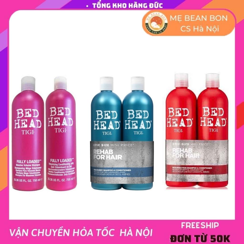 [chính hãng Mỹ] cặp bộ dầu gội xả phục hồi hư tổn TiGi Bed Head 750ML/Chai Hàng Chuẩn Chính Hãng Tóc Suôn Mượt Tiết Kiệm