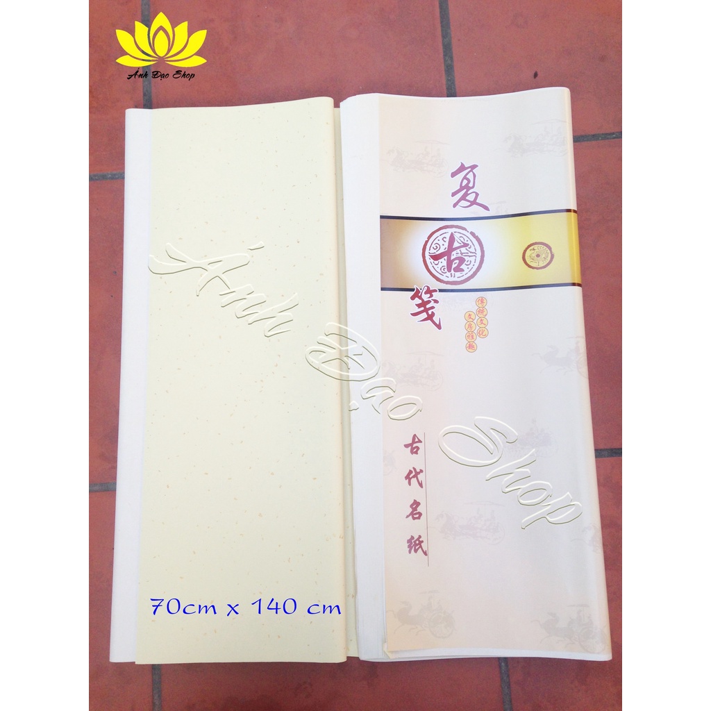 10 tờ giấy xuyến chỉ thư pháp các mầu 68x138cm