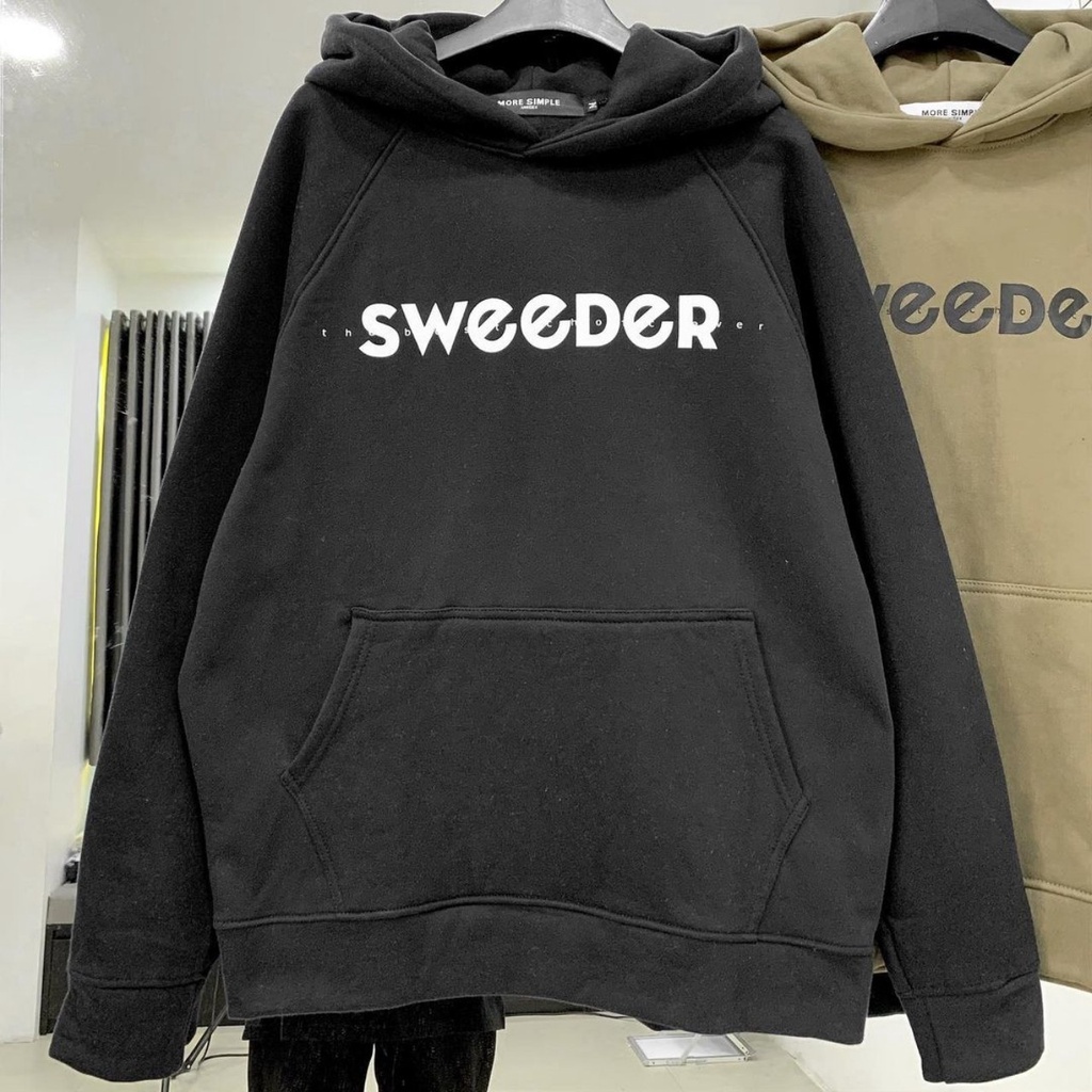 Áo Hoodie Form Rộng WED Tay Dài Vải Nỉ Bông Dày Phong Cách Ulzzang Unisex | BigBuy360 - bigbuy360.vn