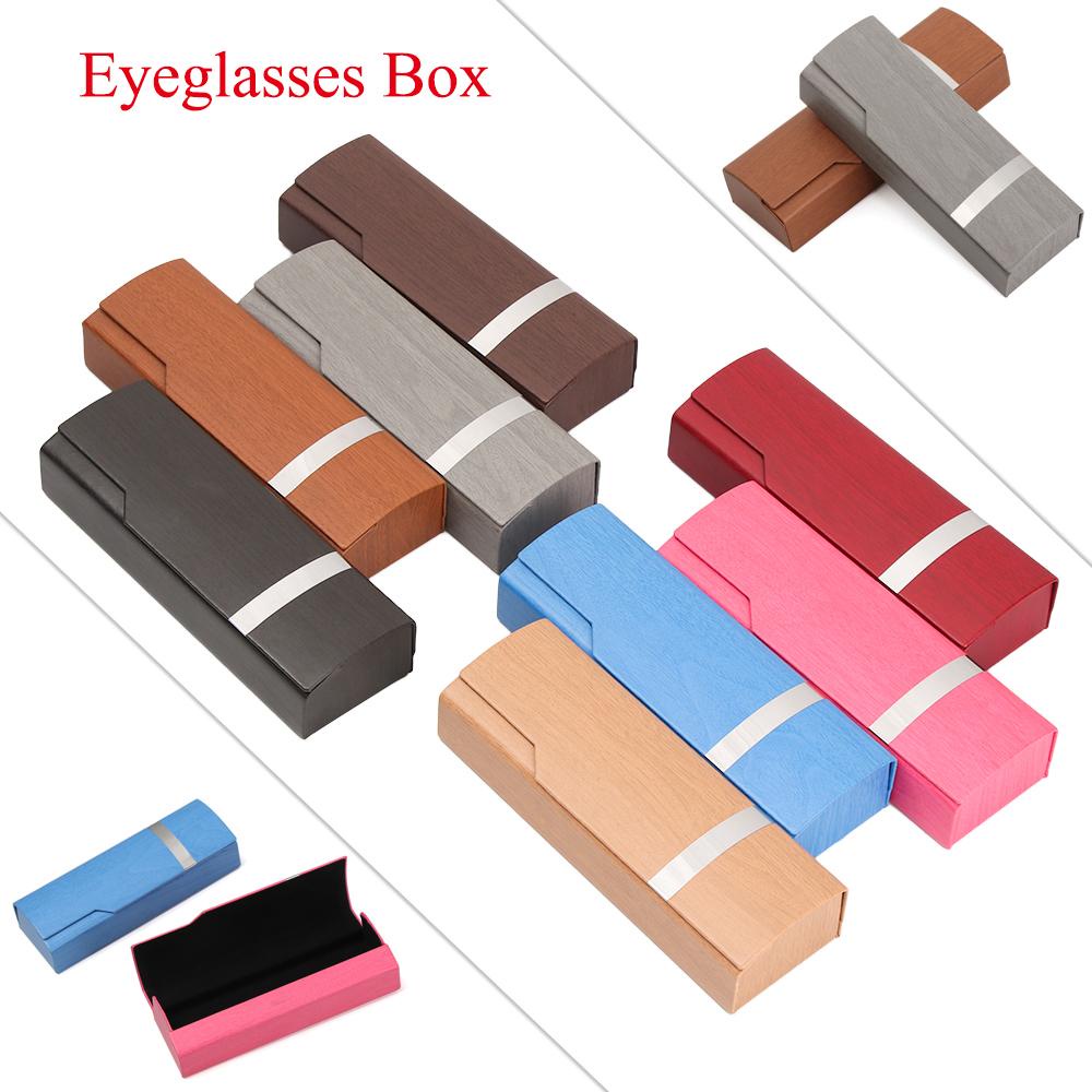 ESPO Hộp Đựng Bảo Vệ Mắt Kính Hình Chữ Nhật Vân Gỗ Mới