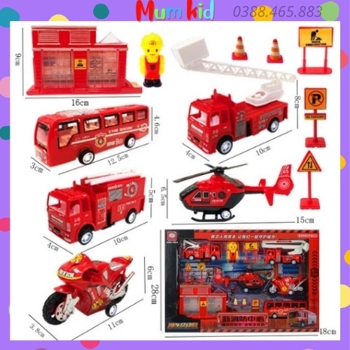 Bộ đồ chơi mô hình phương tiện giao thông cho bé trai, gái  3 4 5 6 7 8 9 10 tuổi. Trò chơi trí tuệ cho trẻ em MUMKID41