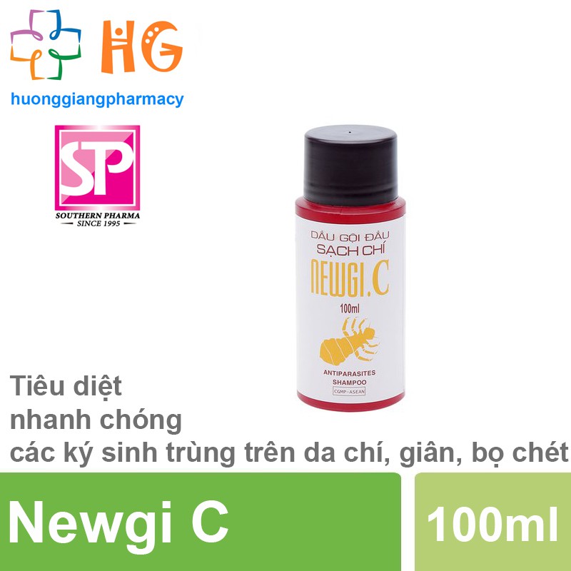 Newgi C - Dầu gội đầu sạch chí 2 trong 1 (Chai 100ml)