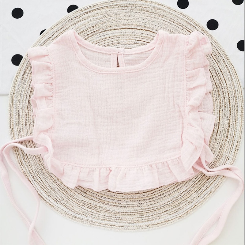 Yếm Ăn Chất Liệu Cotton Thấm Hút Dành Cho Bé Sơ Sinh