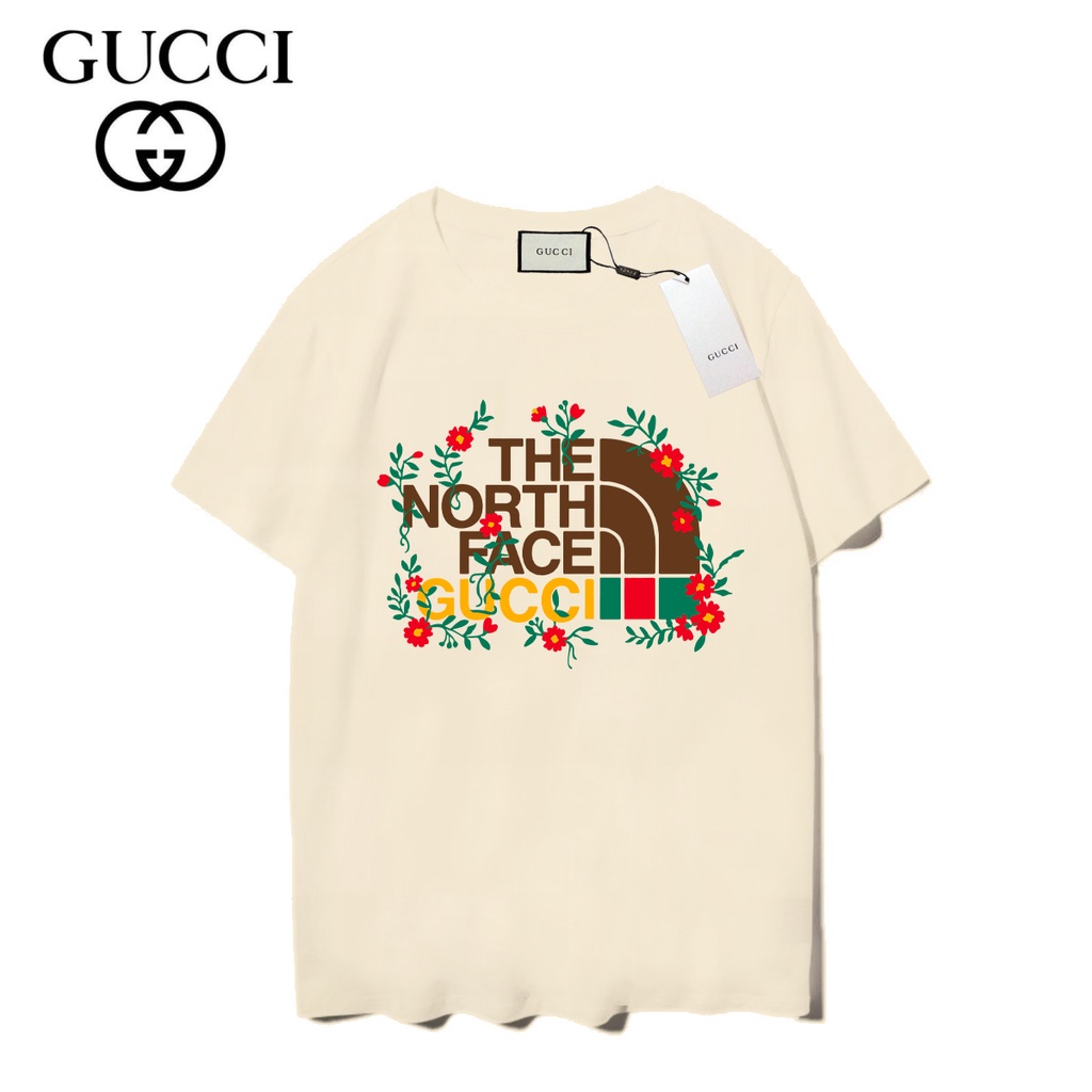 Áo Thun Tay Ngắn Chất Liệu cotton In Họa Tiết GUCCI Thời Trang unisex