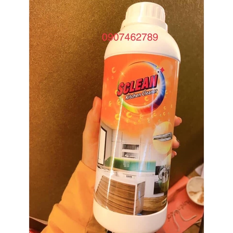 Tẩy bếp chai 1000ml Sclean kitchen
