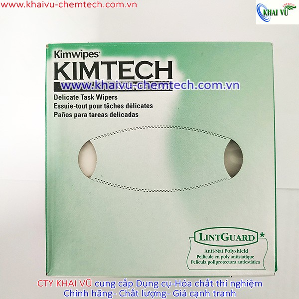 Giấy lau kính hiển vi, lau màn hình điện thoại, máy ảnh không bụi chống trầy xước Kimwipes KIMTECH  (Hộp 280 miếng)