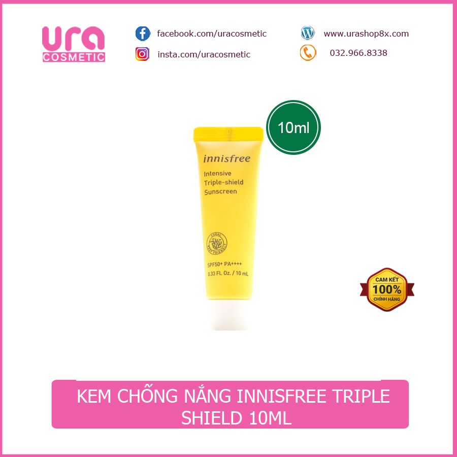 Kem chống nắng Innisfree Triple Shield 10ml