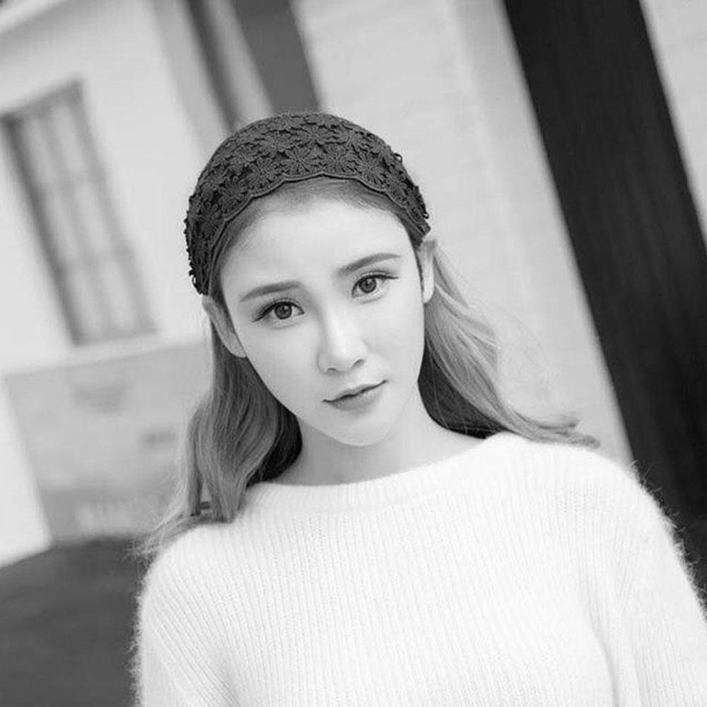 Băng Đô Cài Tóc Phối Ren Hoa Thời Trang Cho Nữ