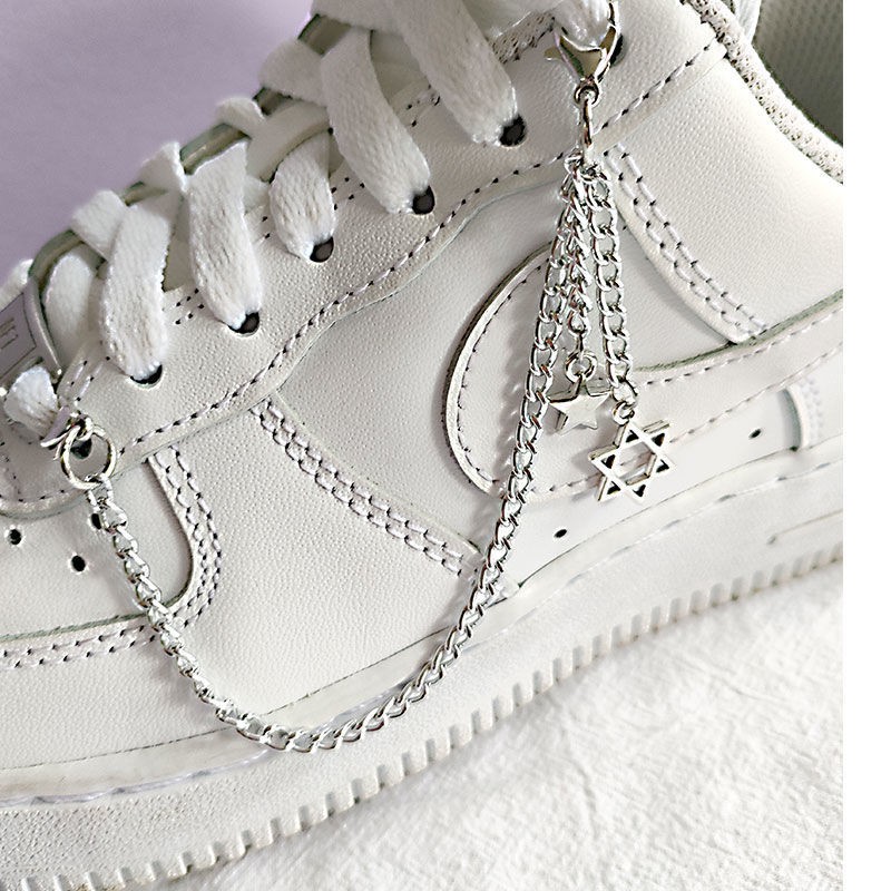 Phụ Kiện Dây Xích Gắn Quần Phong Cách Đường Phố Cao Cấp 1 Chuỗi Xích Gắn Giày aj Phong Cách Hip Hop Đường Phố Đơn Giản Dễ Tháo Rời