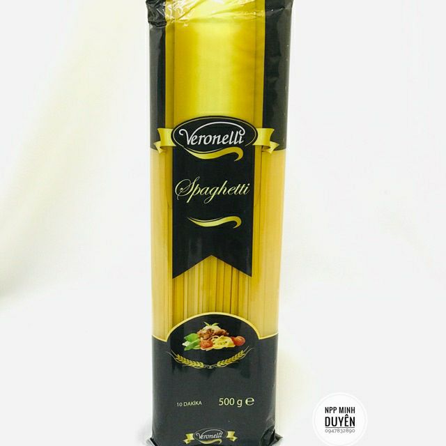 Bán buôn - Mỳ ý spaghetti 500g Veronelli - Gói mỳ ý ngon - mỳ ý 500g AT500g